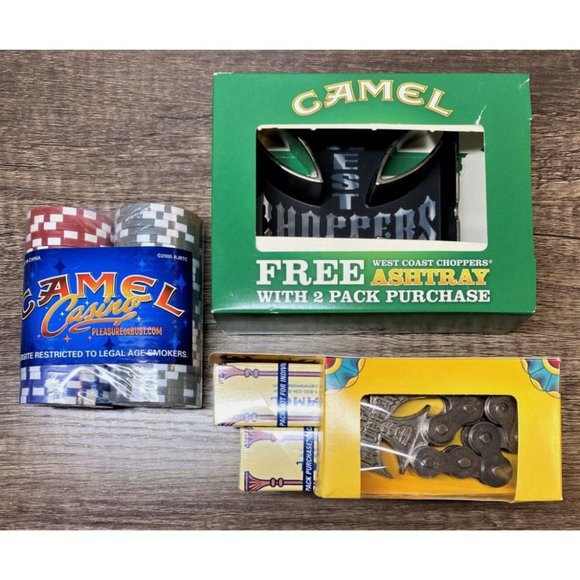 West Coast Choppers Cross Logo Ashtray, Motorcycle Opener, Free Chips NEW IN BOX - Picture 12 of 13